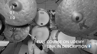 Learn your first 100 rhythms on Drums: Rhythm 1