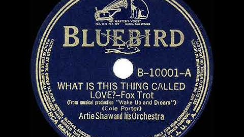 1938 Artie Shaw - What Is This Thing Called Love? (instrumental)