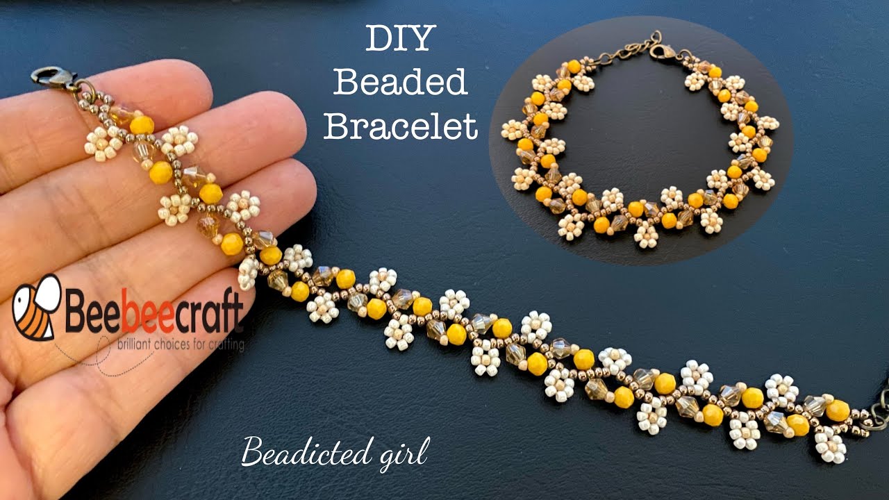 Garden Bracelet || DIY beaded bracelet