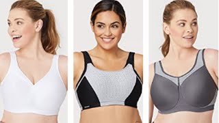Sports Bra Review Womens Full Figure No Bounce Plus Size Camisole Wirefree Back Close Sports Bra