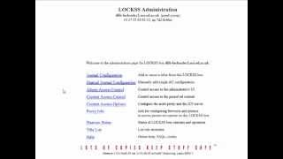 LOCKSS interface - an overview