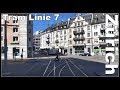 Zürich Tram Linie 7 / Bahnhof Zürich Enge - HB Zürich, Stadt Zürich, Schweiz 2016