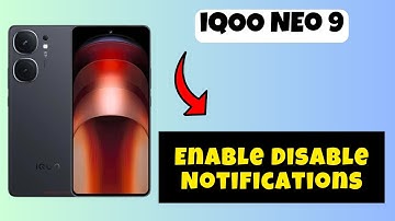 Enable  Disable Notifications  iQOO Neo 9 || How to change settings of Disable Notifications