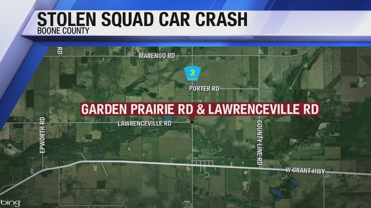 ISP investigate a stolen Belvidere Police squad car crash YouTube