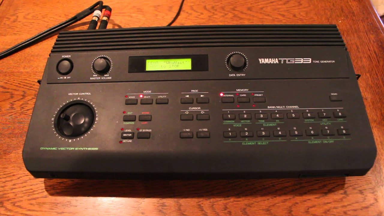 Yamaha Tg33 Tone Generator Vector Synthesizer For Sale On Ebay Youtube