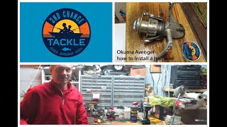 okuma avenger abf reel maintenance Okuma ABF Avenger fishing reel how to replace a broken bail wire
