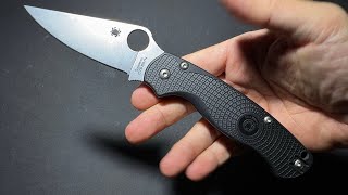 SPYDERCO PARAMILITARY 2 LIGHTWEIGHT CTS BD1N BLACK FRN ยืม ออกสักทีที่เฝ้ารอ เบาจัด จับถนัดไม่ลื่น