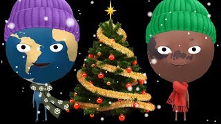 🎄O Christmas Tree 🎄 O Christmas Tree Song in Space 🚀 Solar System 🌞Nursery Rhymes Songs for Kids