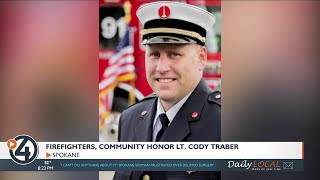 Spokane firefighters, community remembers fallen hero