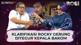 Rocky Gerung Clarifies Being Reprimanded by Bakom Head Syahganda Regarding Gibran Resigning | ROSI