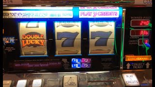 OLD SCHOOL CLASSIC SLOT PLAY: TRIPLE DOUBLE LUCKY SLOTS! TRIPLE LUCKY SLOT MACHINE! NICE WINS! screenshot 3