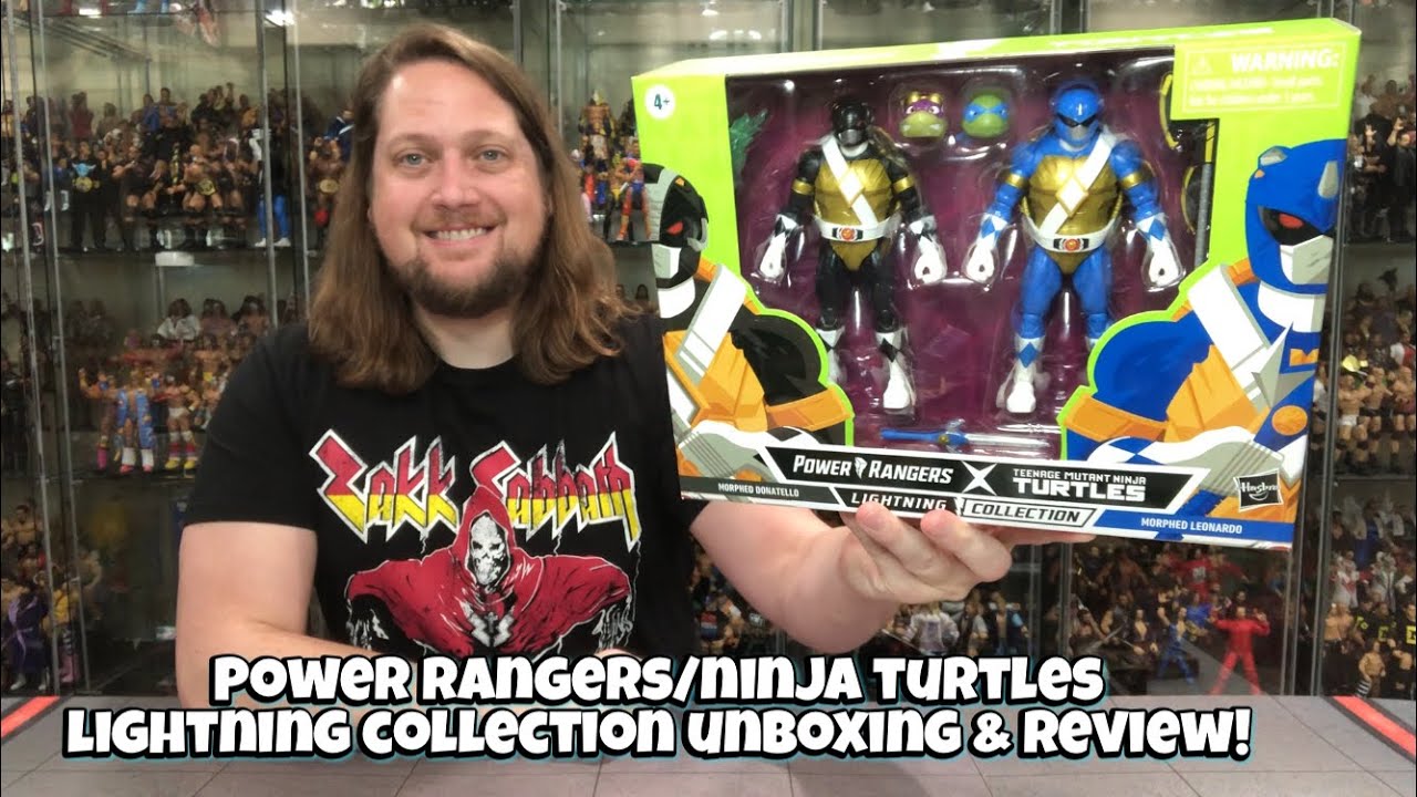  Power Rangers X Teenage Mutant Ninja Turtles Lightning  Collection Donatello y Leonardo Blue Figuras de Acción : Toys & Games