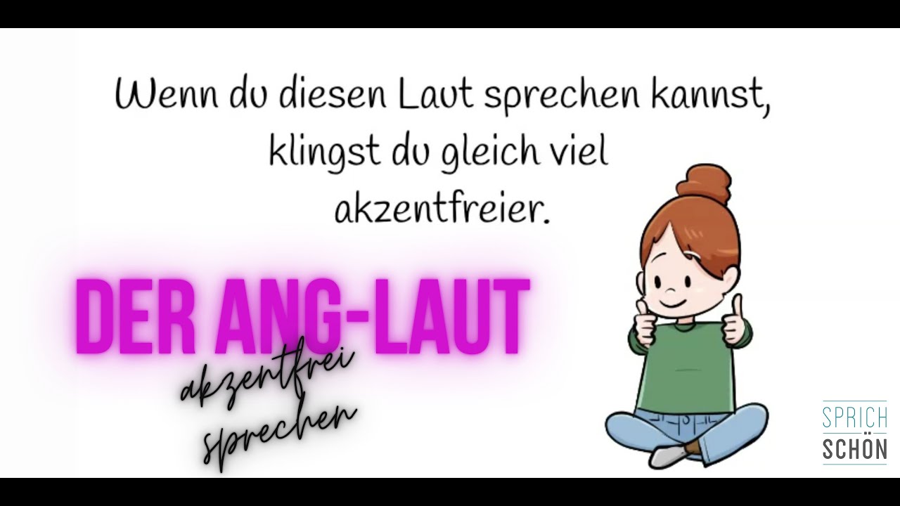 Den Ang-Laut im Deutschen akzentfrei aussprechen |Aussprache verbessern | Deutsch lernen + verstehen