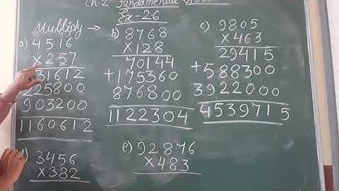 Class 5th maths ch -2 Fundamental operation ex-2.6