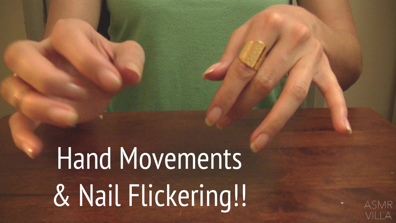 Tapping Hand Visual ASMR * Theme: Hand Movements & Nail Flickering * Tapping * No Talking ...