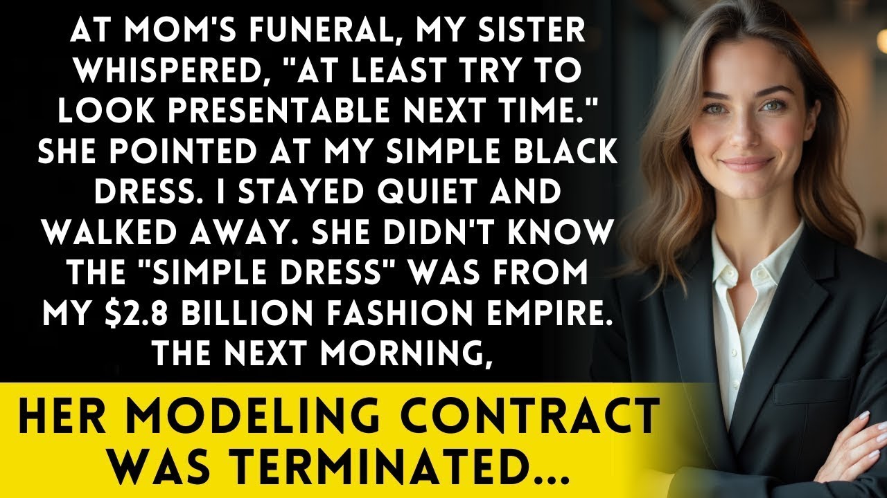 At Mom's Funeral, My Sister Mocked My Clothes—She Didn’t Know I Own the Designer Brand She Dissed