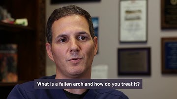 What is a fallen arch and how do you treat it?
