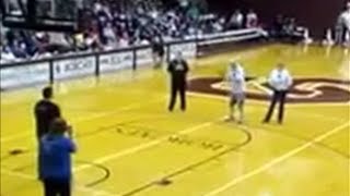 Blind Man NAILS 3 pointer!