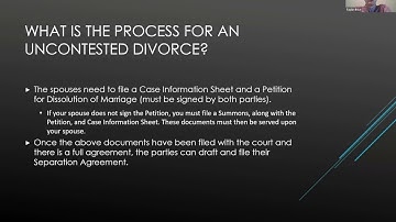 Contested vs Uncontested Divorce