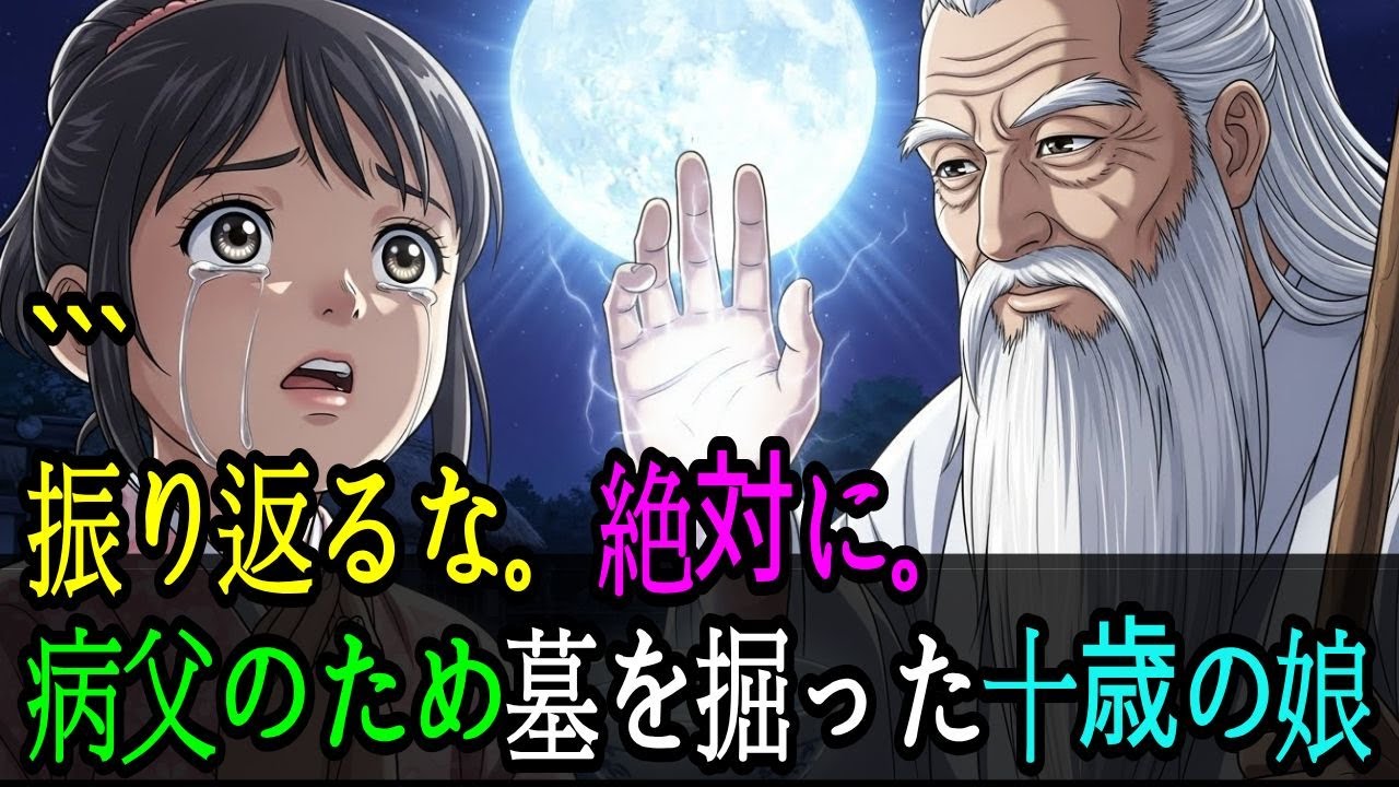 振り返るな。絶対に。病父のため墓を掘った十歳の娘心語物語｜心に響く感動と人情の昔話