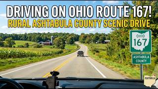 Driving on Ohio Route 167 in Rural Ashtabula County
