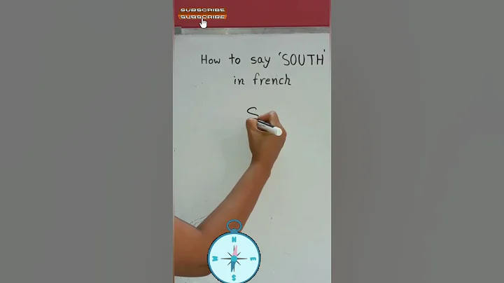 How to say 'SOUTH' in french|Onward Academy| Learn French|           #foryou #viral #france