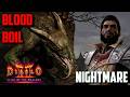 [Nightmare] Blood Boil Tainted Warlock Guided Playthrough | Diablo 2 Reign of the Warlock