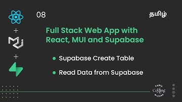 Supabase Create Table. Read data from Supabase | Full Stack app with React, MUI, and Supabase Tamil