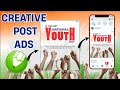 National Youth Day Creative Post Design  | CorelDRAW Poster Design Hindi