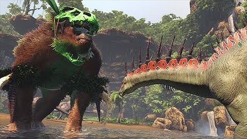 ARK: Lost Island - Amargasaurus Army vs. Dinopithecus King