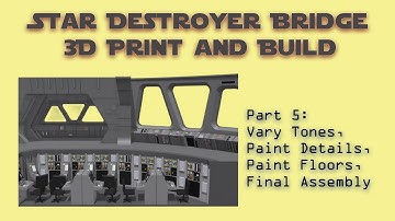 5 – Vary Tones, Details, Floors, Final Assembly for the 3D Star Destroyer Bridge from Charveys3D