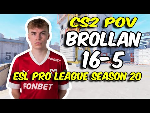 CS2 POV | MOUZ Brollan (16/5) vs fnatic (Vertigo) @ ESL Pro League Season 20