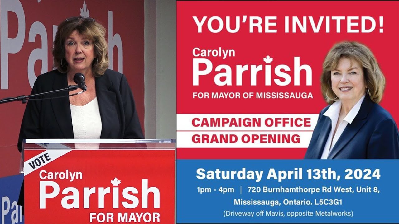 Carolyn Parrish Candidate for Mayor of Mississauga : Campaign office ...