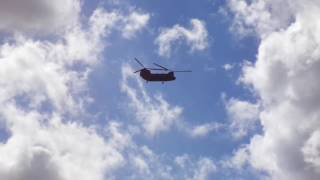 Big  Military  Helicopter  Flying  Over  Lake  Guntersville , Alabama