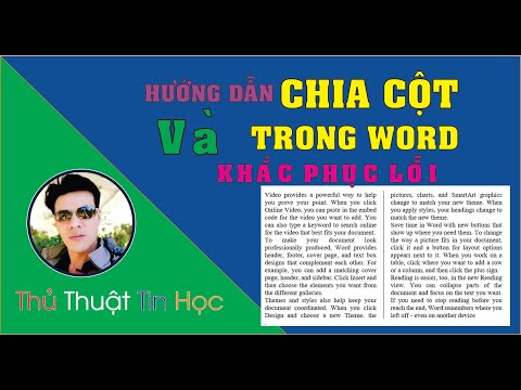 #1 Hướng dẫn chia cột trong Ms Word – Khắc phục lỗi chia cột không được | Thầy Quách Nhị Mới Nhất