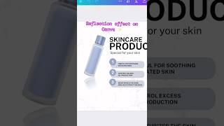 How to create reflection effect in Canva✨#canvatutorial #canvahack #canvatricks