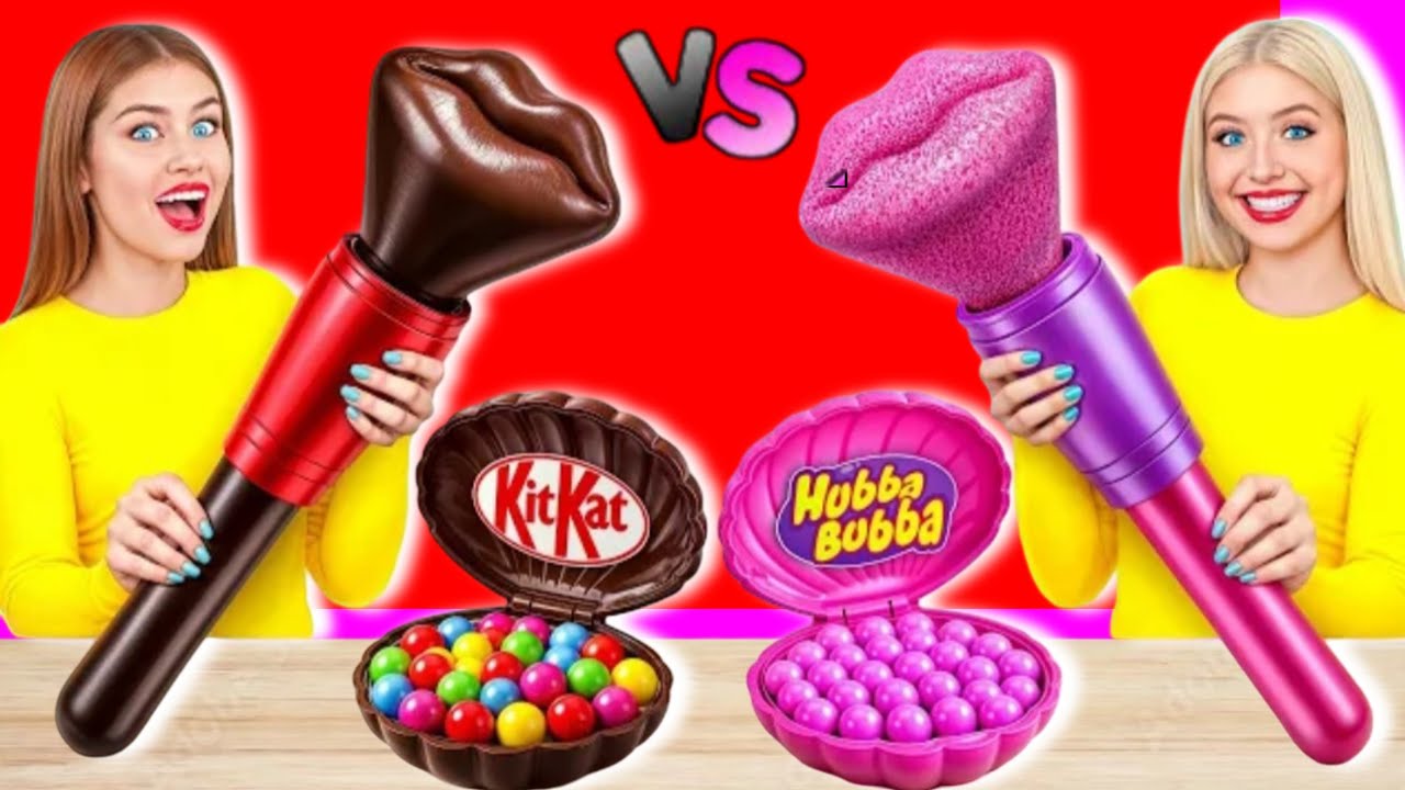Bubble Gum vs chocolate Challenge | funny food Recipes fantasic Tricks by 