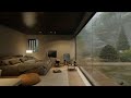 Rain Sound on Window, Heavy Rain for Sleep, Study and Relaxation, Meditation