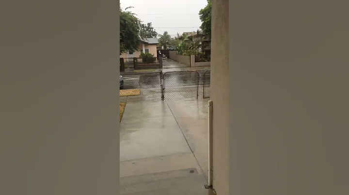 It's a rainy day here in California