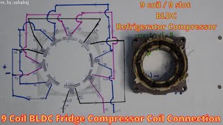 Bldc Inverter fridge/Refrigerator compressor coil connection With Diagram in hindi by sahabaj khan