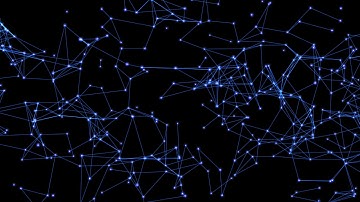 4K UHD 25fps FREE Video Background - Dynamic Nodes Connection Plexus Effect