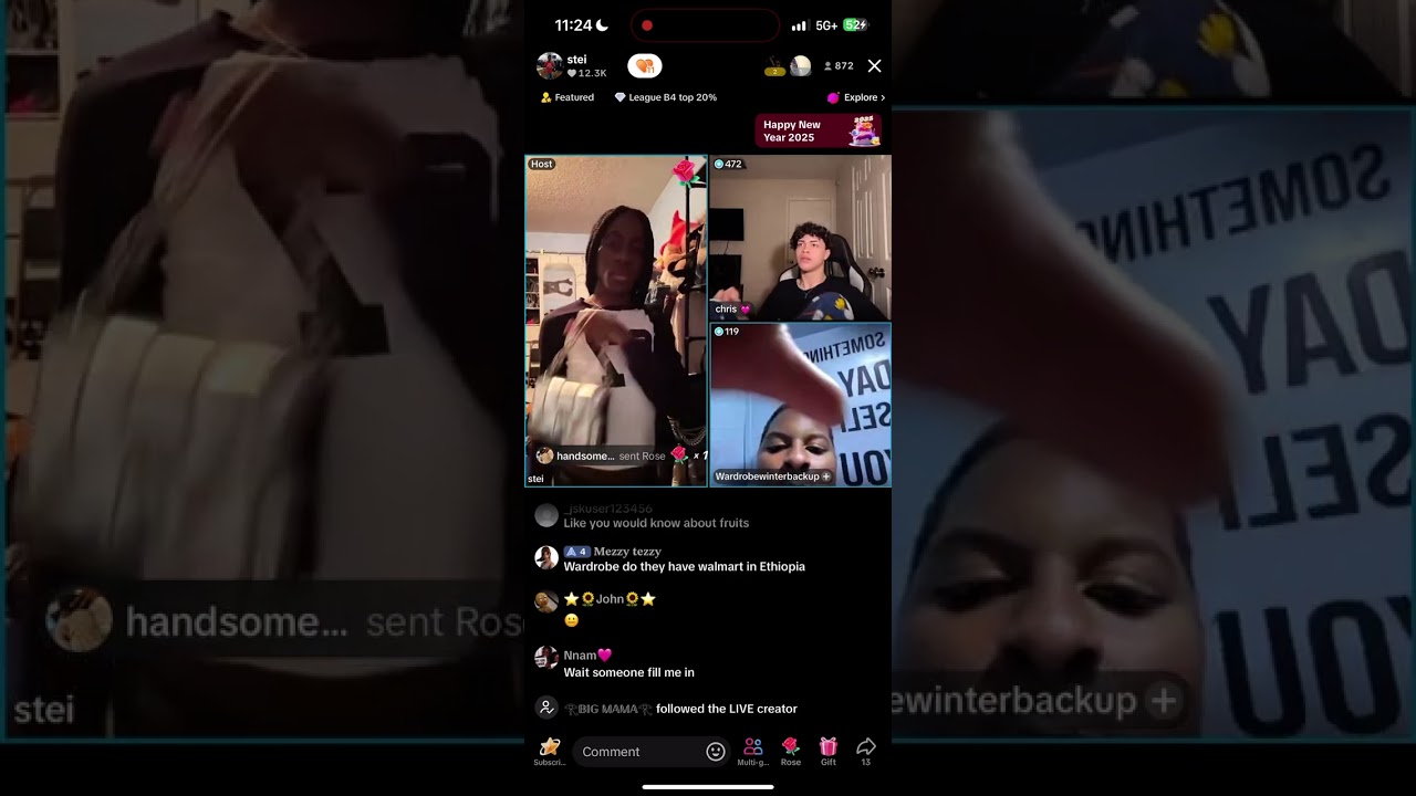 Stei TikTok Live Feat. Chris, Wardrobe, And Jerome | 1-1-25