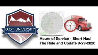 DOT Hours of Service 2020