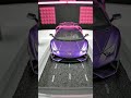 Freezing a Purple Lamborghini Huracán with Neon Light Trails 🏎️#diy #synthwave #lamborghini #racing