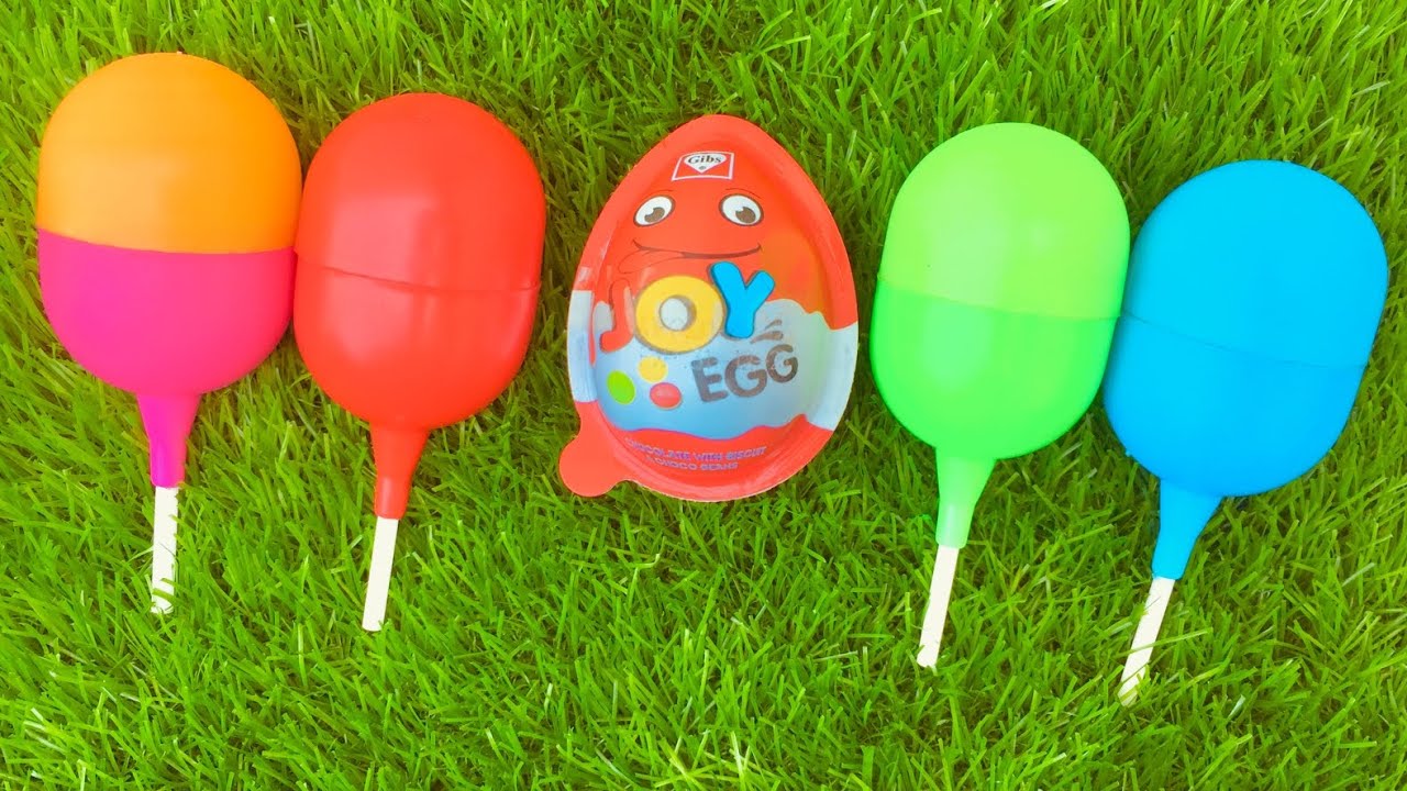 Color Learning with Candy Egg Toys
