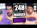 JE MANGE QUE LA NOURRITURE VIOLETTE PENDANT 24H - HUBY