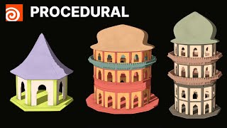 Procedural Modular Tower | Houdini