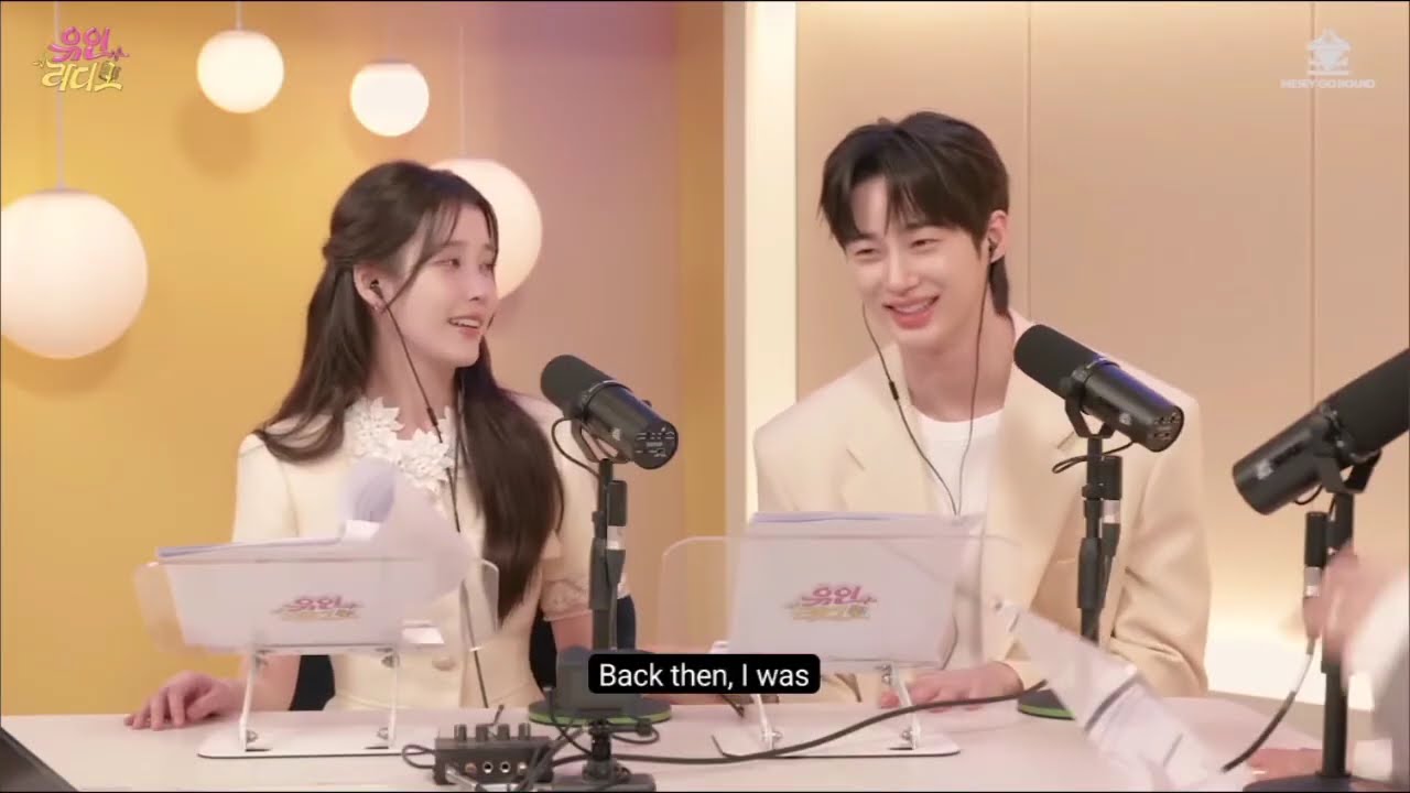 Perfect Crown IU and Byeon Wooseok Meet in Radio Talkshow 