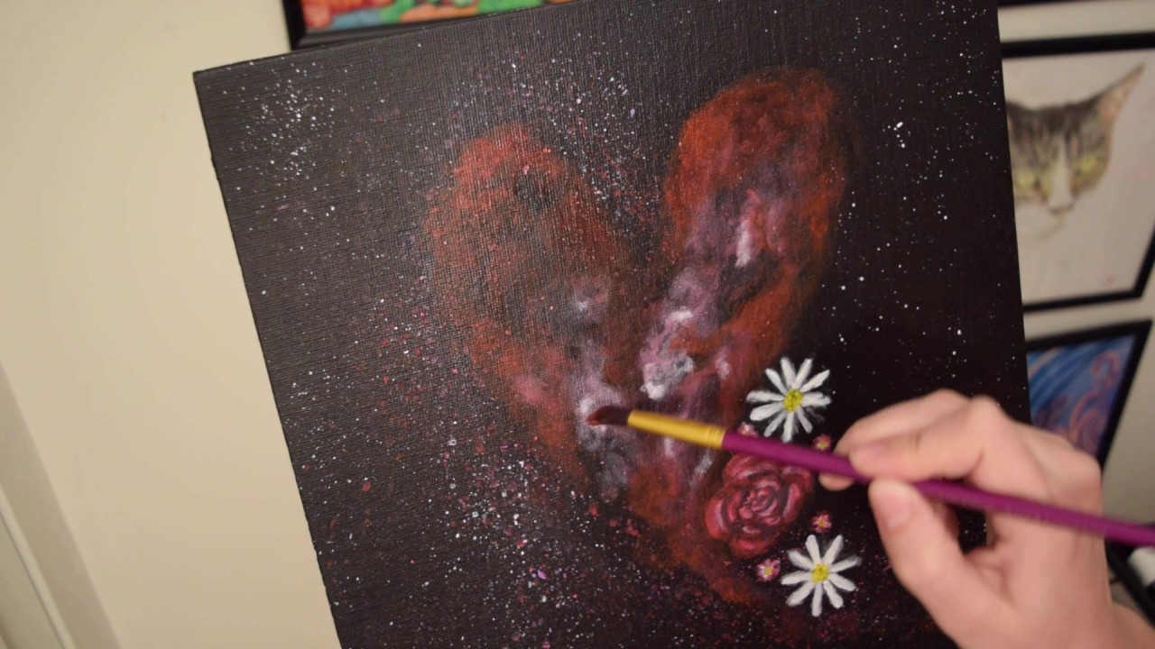 Valentine's Day Acrylic Painting YouTube