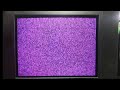 SONY TRINITRON FLAT TV KV-XF21N93 VIOLET RASTER ISSUE. WHY GREEN GUN DOESN'T GLOW.